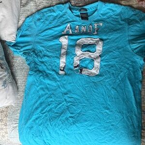 Abercrombie & Fitch Blue Graphic Tee